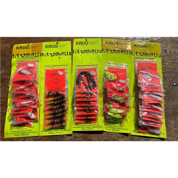 5 Sleeves Of New Fishing Tackle