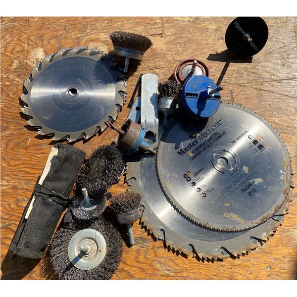 Lot Of Brushes + Saw Blades