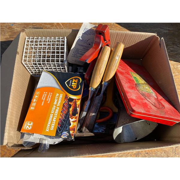 Lot Of Tin Snips + Staplers + Etc