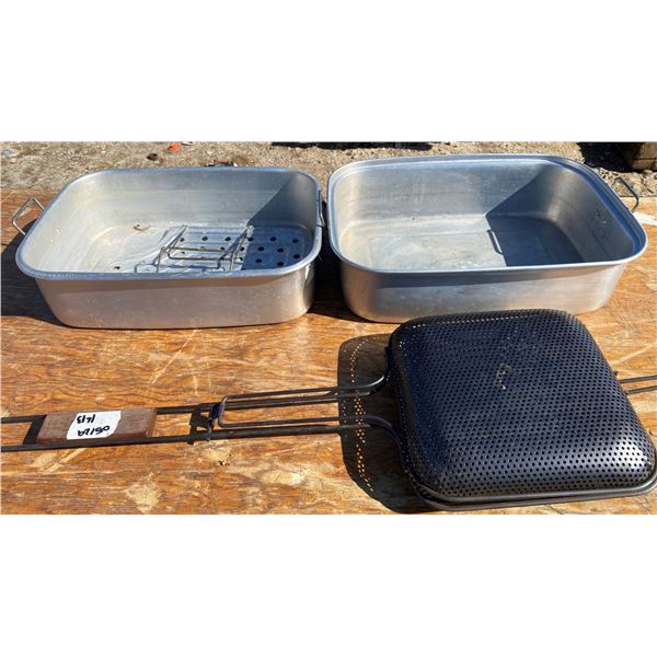 Roaster Pan + Campfire Popcorn Maker