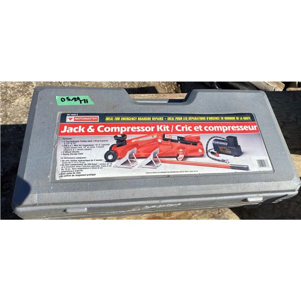 2 Ton Hydraulic Floor Jack C/W Air Compressor