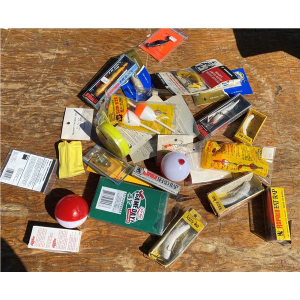 Assorted fishing tackle