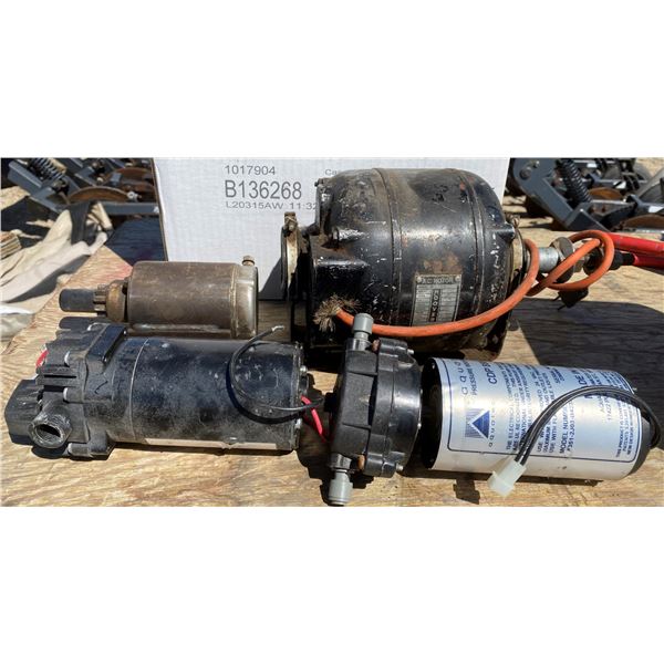 Water Pumps + 1 Quarter HP Electric Motor + Etc