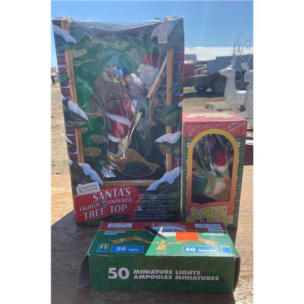 Lot Of Lights + Santa Animated Tree Top + Etc
