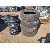 Image 1 : LIKE NEW set of 4 Goodyear Ultragrip ice tires 235-60-18 with steel rims