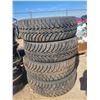 Image 4 : LIKE NEW set of 4 Goodyear Ultragrip ice tires 235-60-18 with steel rims