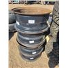 Image 5 : LIKE NEW set of 4 Goodyear Ultragrip ice tires 235-60-18 with steel rims