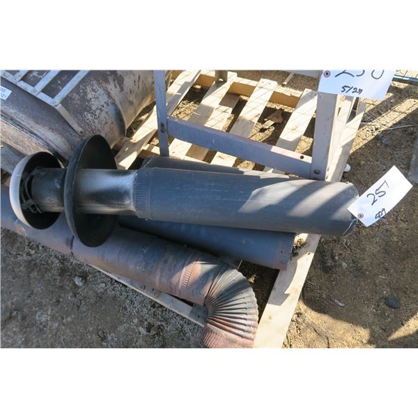 Stove Pipe X 4 and Vent 4 Piece