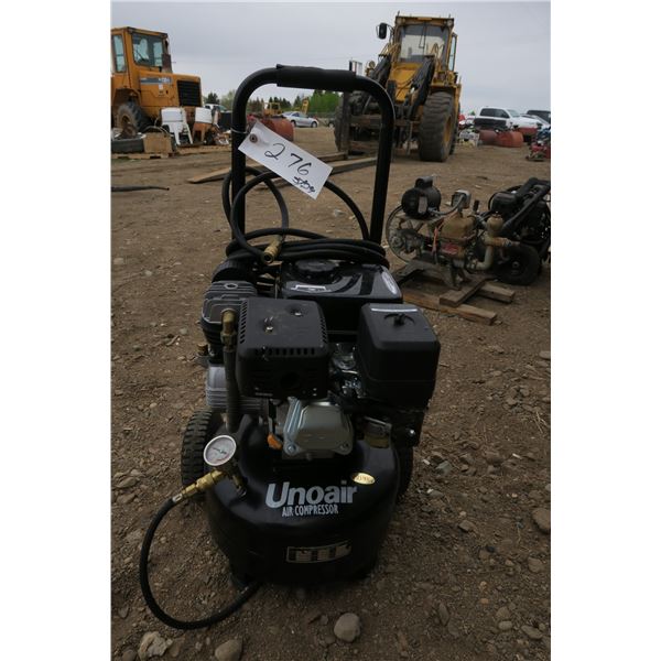 UnoAir 5.5HP Gas Powered Air Compressor on Wheels