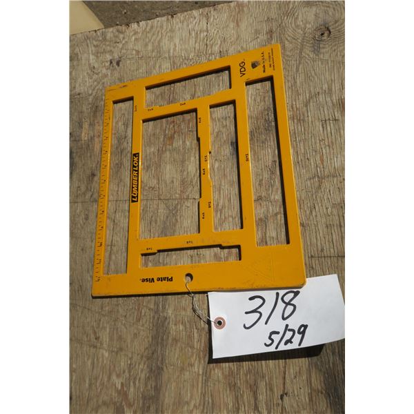Plate Vise Lumber Measure/Guide