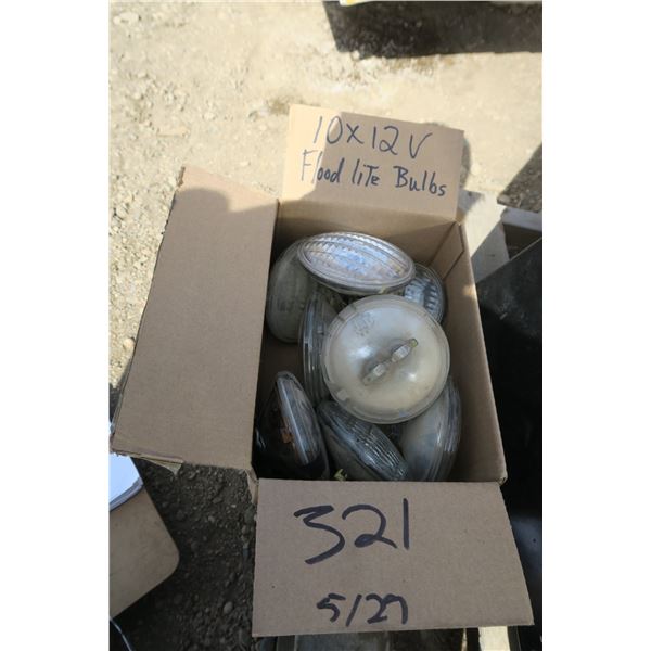 Box of 12Volt Flood Light Bulbs X10