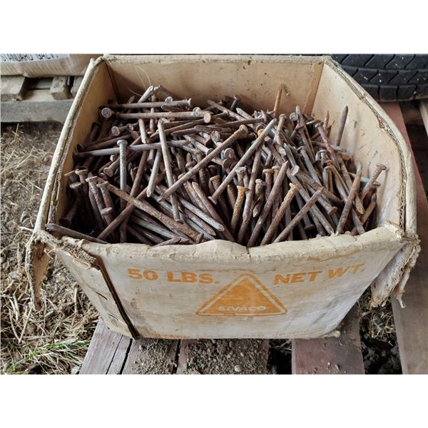 50 lb box of nails - 4"