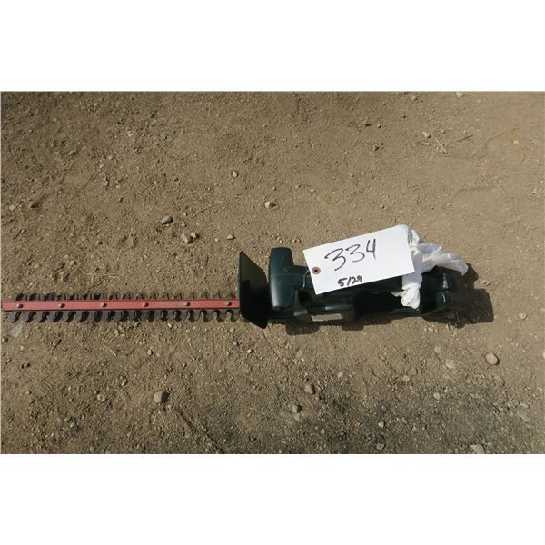 Yardworks 12 Volt Battery Powered Hedge Trimmer with Battery