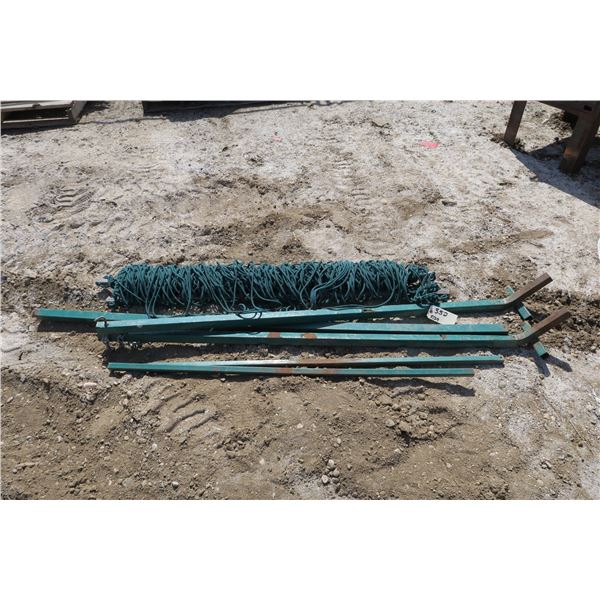 Yard Hammok with Green Steel Frame