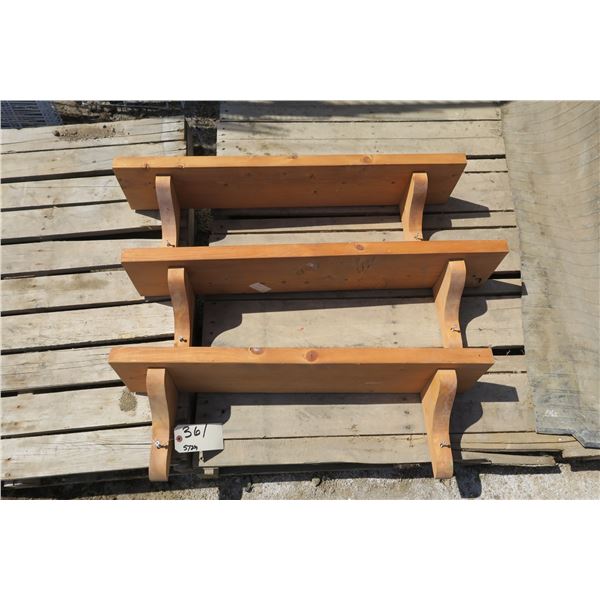 3 Wood Shelves