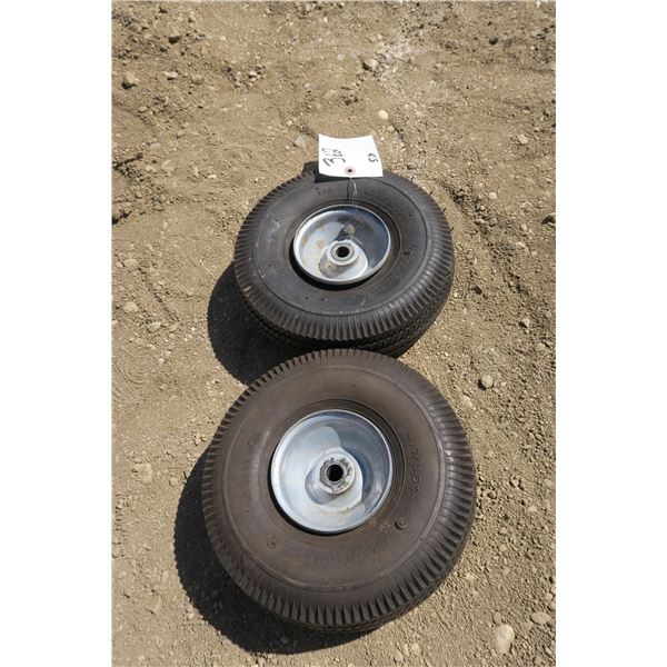 2 Utility Tires 10" Diameter 3.5" Wide