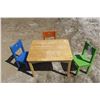 Image 1 : Kids Table with 3 Chairs