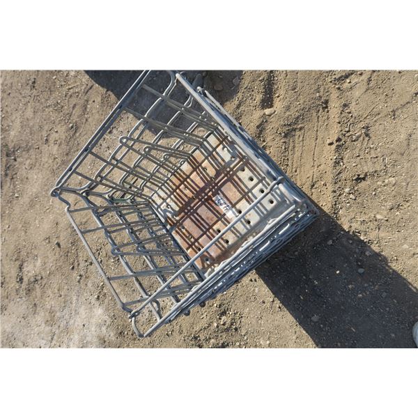 5 Antique Wire Milk Crates