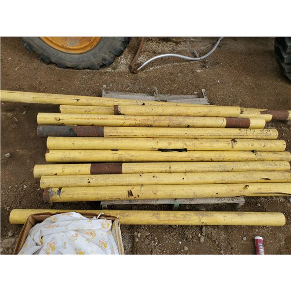 13 PCS STEEL TUBING 3.5"DIA 11-72", 1-162", 1-42"L