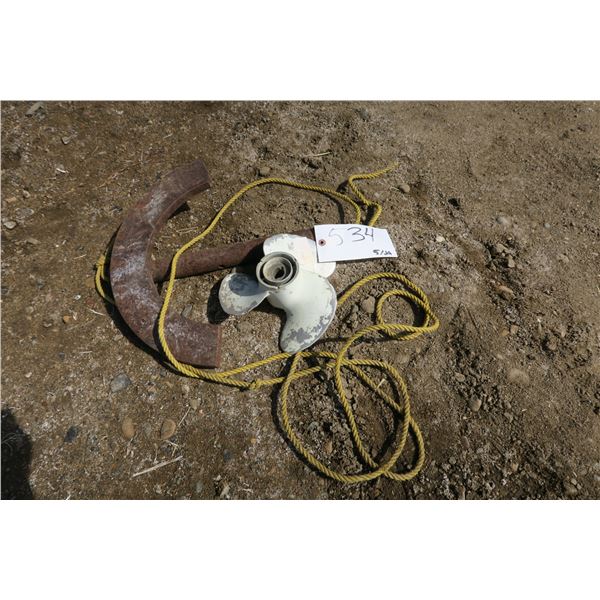 Anchor and Prop for Boat