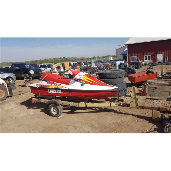 1196 Seadoo - Tiger Shark 900 (No Key ) C/W Trailer