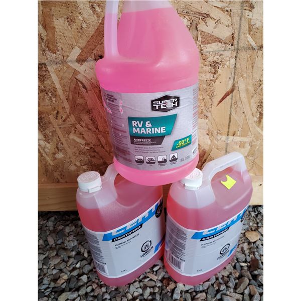 Three 1gal. Jugs of -50° RV/Marine Anti Freeze