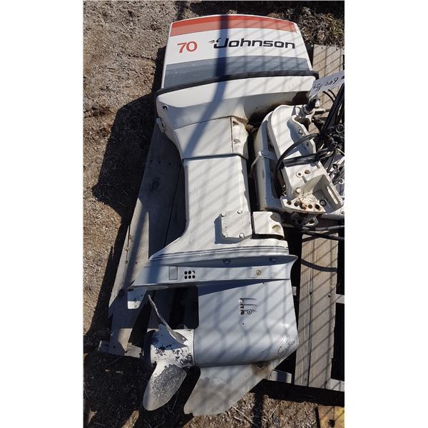 70 HP Johnson Outboard & Controls