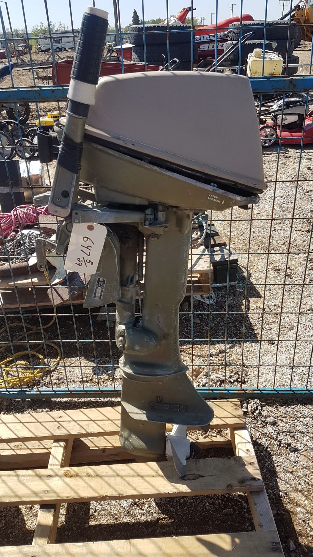 6? HP Johnson Outboard Motor & Tank Tiller Steer Schmalz Auctions