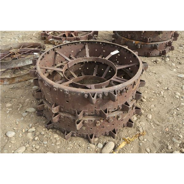2 Steel Tractor Wheels 50"