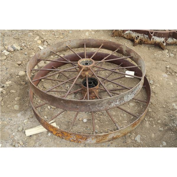 2 Steel Wheels 46"