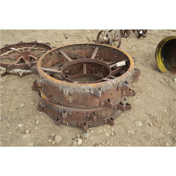 2 Steel Tractor Wheels 50"