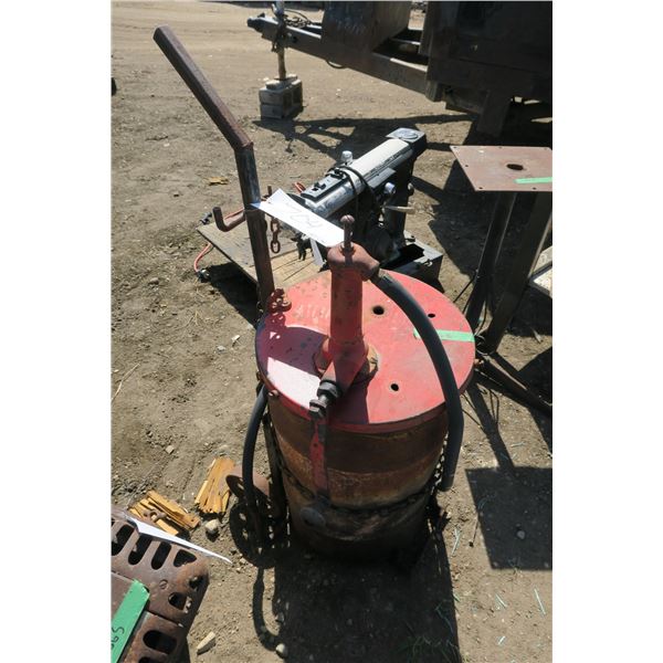 Oil Barrel and Pump