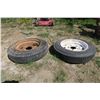 Image 3 : 2 Trailer Tires and Rims - 4.8X12