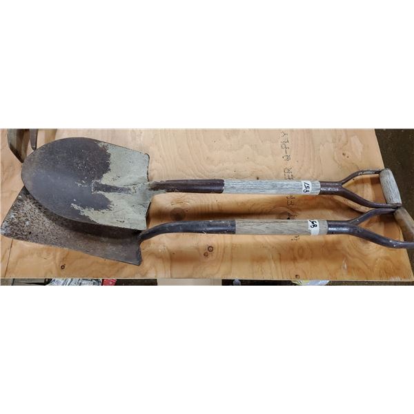 SHORT HANDLED SPADE & SQUARE SHOVEL