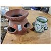 Image 3 : CLAY & GREEN HERB POT PLANTER