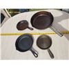 Image 1 : 4 CAST IRON FRY PANS