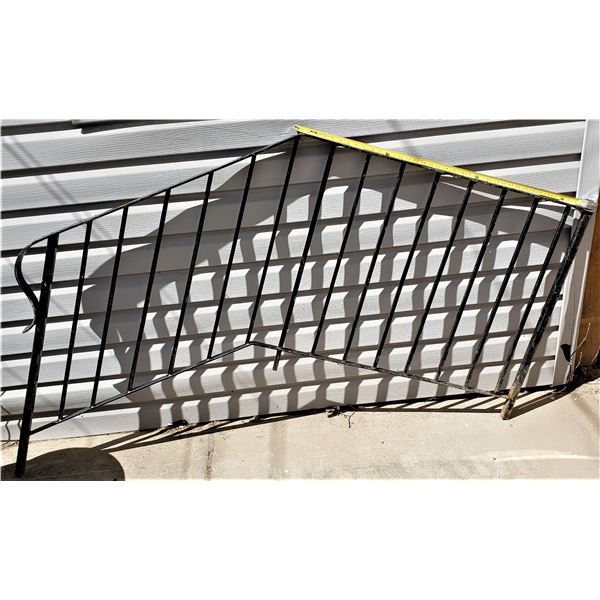 Black iron 3 step hand rail