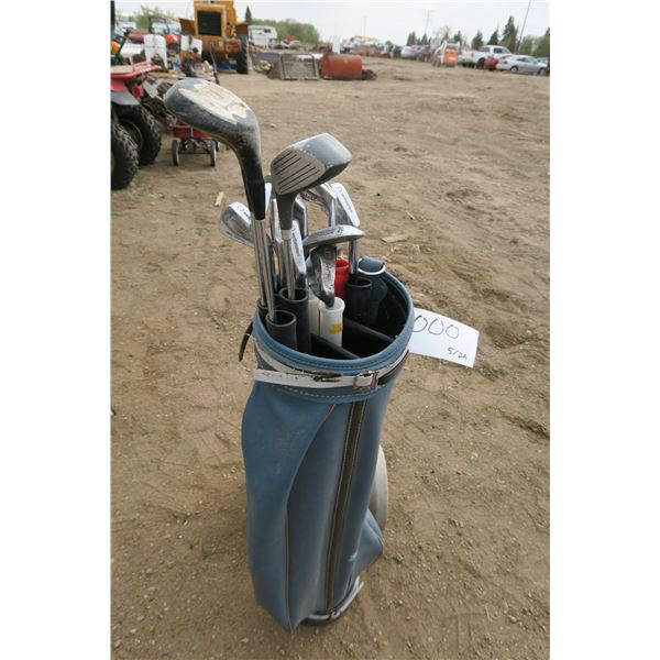 Golf Club Set and Case - 12 Clubs