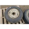 Image 2 : 1X 8 Bolt Rim and 3 Tires - Firestone 7.50-16LT - Michelin LT235/85R16 120/116R M+S -  Michelin LT23