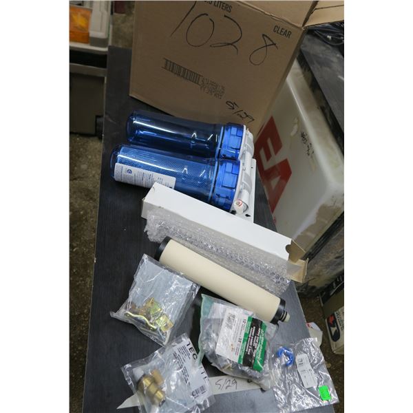 Rain Fresh Drinking Water Filter with Coupling, Saddle Valve Supply Stop, Ball Valve Push Fit