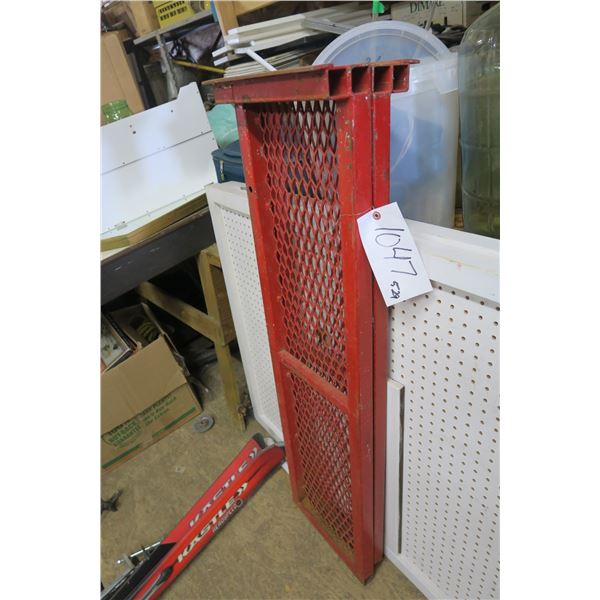 Red Metal Grate Gate