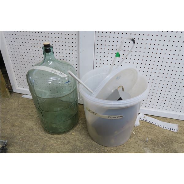 Wine Making Kit with 5 Gallon Glass Jugg