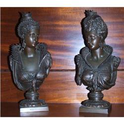 2 Victorian Speltor Busts