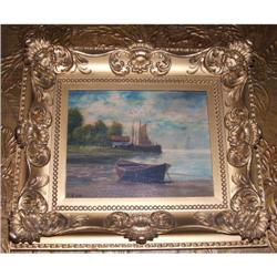 H. Birk Oil Painting