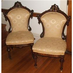 2 Victorian Parlor Chairs