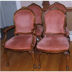 4 Victorian Dining Chairs