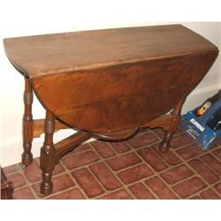 William & Mary Style Drop Leaf Table