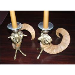 2 European Candlesticks