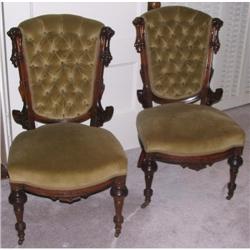 2 Victorian Side Chairs