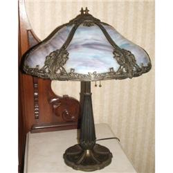 Slag Glass Table Lamp